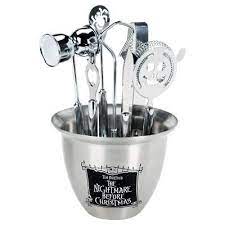 Nightmare Before Christmas Accessory Set Including Strainer Ice Tongs Bott Nightmare Before Christmas Nightmare Before Christmas Decorations Nightmare Before
