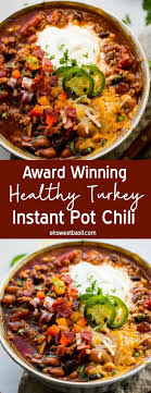 Cook the instant pot casserole without the cheese, and then allow it to cool completely. Award Winning Healthy Turkey Instant Pot Chili Oh Sweet Basil Chilirecipe Our Award Winning Instant Pot Chi En 2020 Recette Chili Idee Recette Recettes Instapot