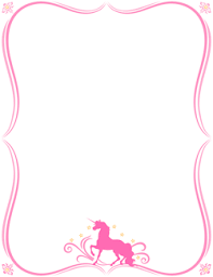 Unicorn Border Unicorn Theme Party Unicorn Party Invites Unicorn Printables
