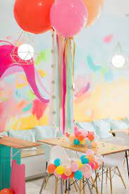 Gwen Turns One Her First Birthday Party Ideas First Birthday Parties Colorful Birthday Party Kids Party Decorations
