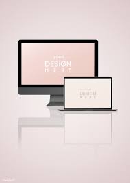 Download Premium Psd Of Blank Computer Screen Mockups Design 935117 Design Mockup Free Computer Mockup Mockup Design