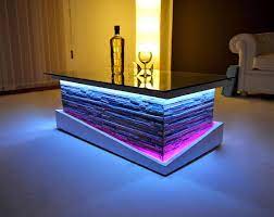 Remember that a beautiful finish may demand more maintenance than you wish to dedicate. Modern Coffee Table In Wood And Glass With Led Lights Serenity Model Led Lights Coffee Table Wood Led Furniture
