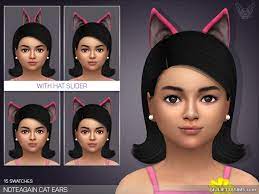 Cutest cat & bunny ears accessories · 10. Notegain S Cat Ears For Kids From Giulietta Sims Sims 4 Downloads