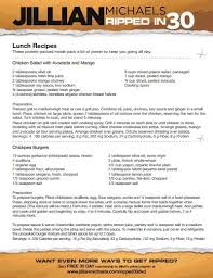 Jillian Michaels Ripped In 30 Meal Plan V Pdf Ripped In 30 Jillian Michaels Detox Diet Recipes