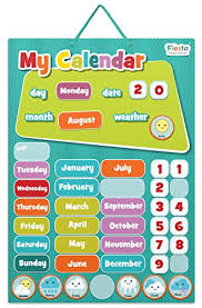 Fiesta Crafts My Calendar Magnetic Activity Chart Blue