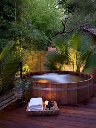 45 Incredible Wooden Deck Design Ideas For Outdoor Swimming Pool 0413 Goodsgn Hot Tub Outdoor Jacuzzi Outdoor Outdoor Spa