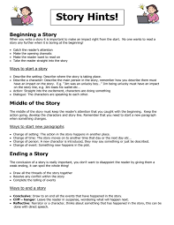 How to write the beginning of a story. Story Hints Beginning A Story