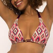 Haut de maillot de bain bandeau armatures multicolore. Haut De Maillot De Bain Triangle Sans Armatures Multicolore 3 Suisses