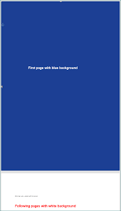 A color chart provides a listing of common colors for quick selection. First Page Background Color When Exporting Html To Word Stack Overflow
