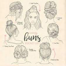 Ideas Illustration Bts Makemoneyonline Glutenfree Kitchen Yard Bedroom Interiordesign Woodworking Hair Sketch How To Draw Hair Types Of Buns