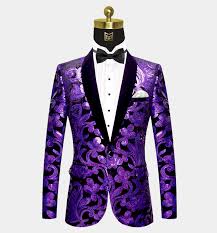 Black And Purple Tuxedo Black And Purple Tuxedo Jacket Gentleman S Guru In 2020 Purple Tuxedo Purple Prom Suit Tuxedo Jacket