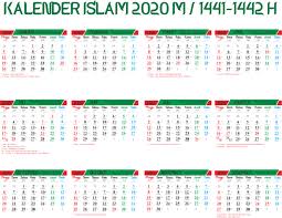 Di kalender islam hal ini juga sama yaitu 12 bulan tapi nama dan penghitungan hari di dalamnya juga berbeda. Kalender Islam 2020 Hijriyah 1441 1442 Lengkap Tanggalan Jawa