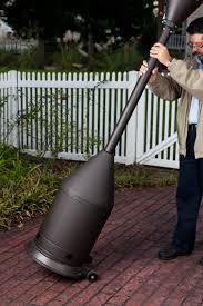 A patio heater can be just the thing. Mocha Select Series Patio Heater Costco Com Exclusive Well Traveled Living