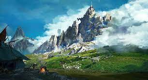 Hd Wallpaper Landscape Mountains Artwork Digital Art Fantasy Art Wallpaper Flare