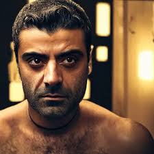 oscar isaac with a beard and shaved head, ex machina