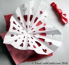The centre of the heart should be on the closed side. How To Cut A Paper Heart Doily Fine Craft Guild