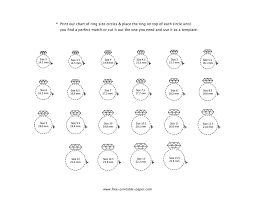 ring size chart actual size free printable paper