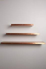 Burnished Metal Floating Shelf Copper Diy Metal Floating Shelves Copper Shelf