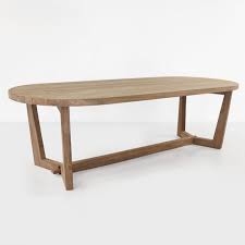 Construction is reinforced by dowel joints. Danielle Reclaimed Teak Dining Table Oval Teak Warehouse