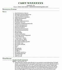 Student Staff Assistant Resume Example Smud Folsom California