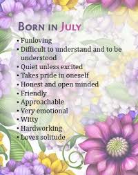 July 13th Birthday Month Quotes July Baby Quotes Birth Month Quotes