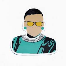 Citizen Ruth - Minimalist RBG Sticker – Long Winter Soap Co.