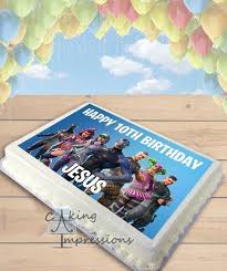 Birthday Cakes Fortnite Season 9 Fortnite Season 4 Edible Frosting Image Cake Topper Sheet Birthday Sheet Cakes Happy 10th Birthday Cake Toppers