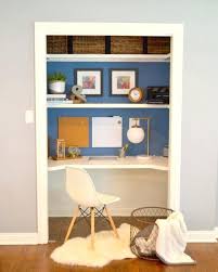 If creating a gorgeous home office is your goal, then consider ditching the closet doors and letting the world see how pretty your desk 8. Closet Into Office Home Office Closet Closet Desk Small Room Design