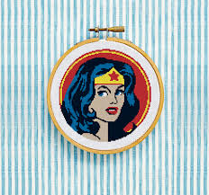 You'll receive email and feed alerts when new items arrive. Wonder Woman Bust Cross Stitch By Stitches Of Creation On Zibbet
