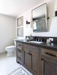 Adding a vintage piece of furniture, or a vintage rug or wall print, will definitely give your new bathroom a farmhouse feel. 33 Modern Farmhouse Bathroom Ideas Sebring Design Build
