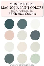 Simply upload a photo of your room, select a color, and let the tool help you. Behr 2020 Paint Colors Matched To Magnolia Living Letter Home