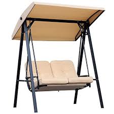 Homcom Balancelle De Jardin 2 Places Grand Confort Coussins D Assise Et Dossier Fournis Accoudoirs Pare Balancelle De Jardin Chaises Pivotantes Coussin Assise