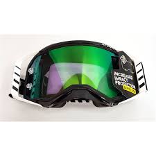 Scott Prospect Goggle 2019 Color Black White Green Chrome Works Lens 2625891007279 Motocrosscenter Com