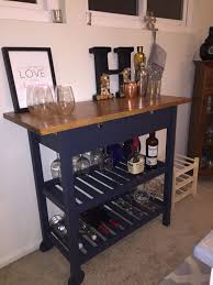 Finished Ikea Forhoja Bar Cart Hack Diy Bar Cart Ikea Forhoja Bar Furniture