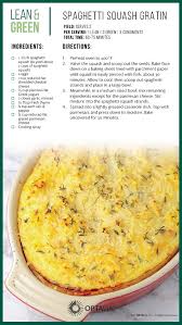 Spaghetti Squash Gratin Lean And Green Meals Lean Meals Greens Recipe