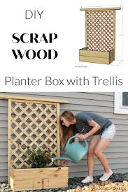 Diy trellis planter box from deuce cities henhouse. Diy Planter Box With Trellis An Easy 4 Step Scrap Wood Project