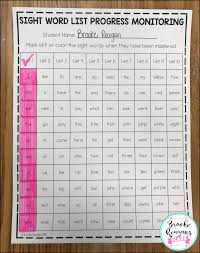 Sight Word Tracking Sight Words Kindergarten Kindergarten Prep Sight Words