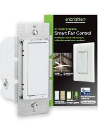 Eur 24,11 bis eur 27,46. Enbrighten White Light Almond Z Wave Plus Smart Fan Control Works With Alexa Google Assistant 3 Way Compatible Zwave Hub Required Repeater Range Extender 55258 Amazon Com
