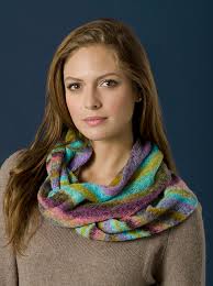 Ravelry: Rainbow Ribbons Cowl pattern by Beryl Hiatt and Linden Ward