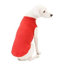 gooby stretch fleece pull over cold weather dog vest black