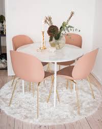 Modern Blush Gold And Marble Diningroom Interiordesign Homedecor Tapercandles Candles Space Saving Dining Room Home Decor Pink Home Decor