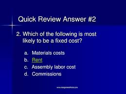 Fixed costs, sometimes referred to as overhead costs, are expenses that don't change from month to month, regardless of the business' sales or knowing your fixed costs is essential because you typically don't know for sure how much revenue you will earn each month. Cost Terms Concepts Classifications Ppt Download