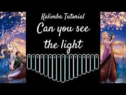 Easy Kalimba Tutorial I See The Light From Tangled Youtube I Saw The Light Tutorial Thumb Piano