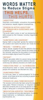 Be judgmental—it can be easy to judge, especially when the problem is getting the addict to see and hear the truth. Words Matter Media Guidelines Stark County Mental Health Addiction Recovery