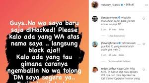 Mengintip keseruan ria ricis bareng keponakannya. Melaney Ricardo Panik Nomor Whatsapp Dihack Matamata Com