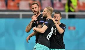 Marko arnautovic and ezgjan alioski talk after the final whistle in bucharest. U8uudshrd5ujom