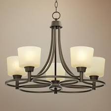 Whitfield 23 Wide Oil Rubbed Bronze 5 Light Chandelier 9h292 Lamps Plus Oil Rubbed Bronze Chandelier Bronze Chandelier Chandelier Lighting