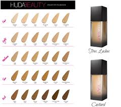 Huda Beauty Foundation Shades Chart Bedowntowndaytona Com