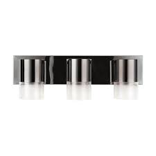 Astro lighting chrome vanity lighting wall lights. Logan 3 Light Black Chrome Led Bath Vanity Fixture Overstock 28546224
