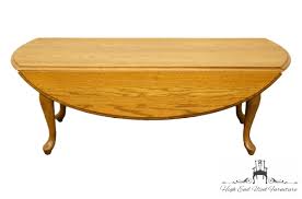 Post your items for free. Broyhill Solid Oak Drop Leaf Coffee Table 3221 13 Made In The U S A High End Used Furniture